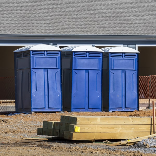 what is the maximum capacity for a single portable restroom in Potsdam Ohio